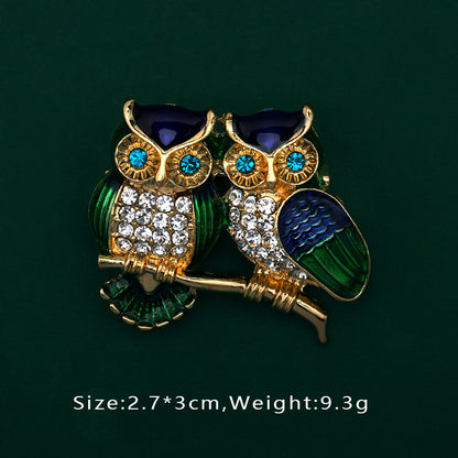 Creative Enamel Female Suit Bird Dragonfly Animal Pin Brooch Fashion Woman Girl Bag School Bag Brooches Accessories