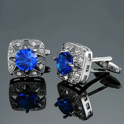 High end brand fashion men's mage shirt Cufflinks high quality crystal zircon Cufflinks wholesale / retail