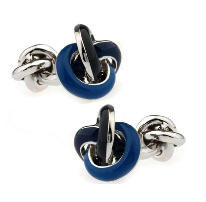 Black Cufflinks for men fashion knot design top quality copper hotsale cufflinks whoelsale&retail