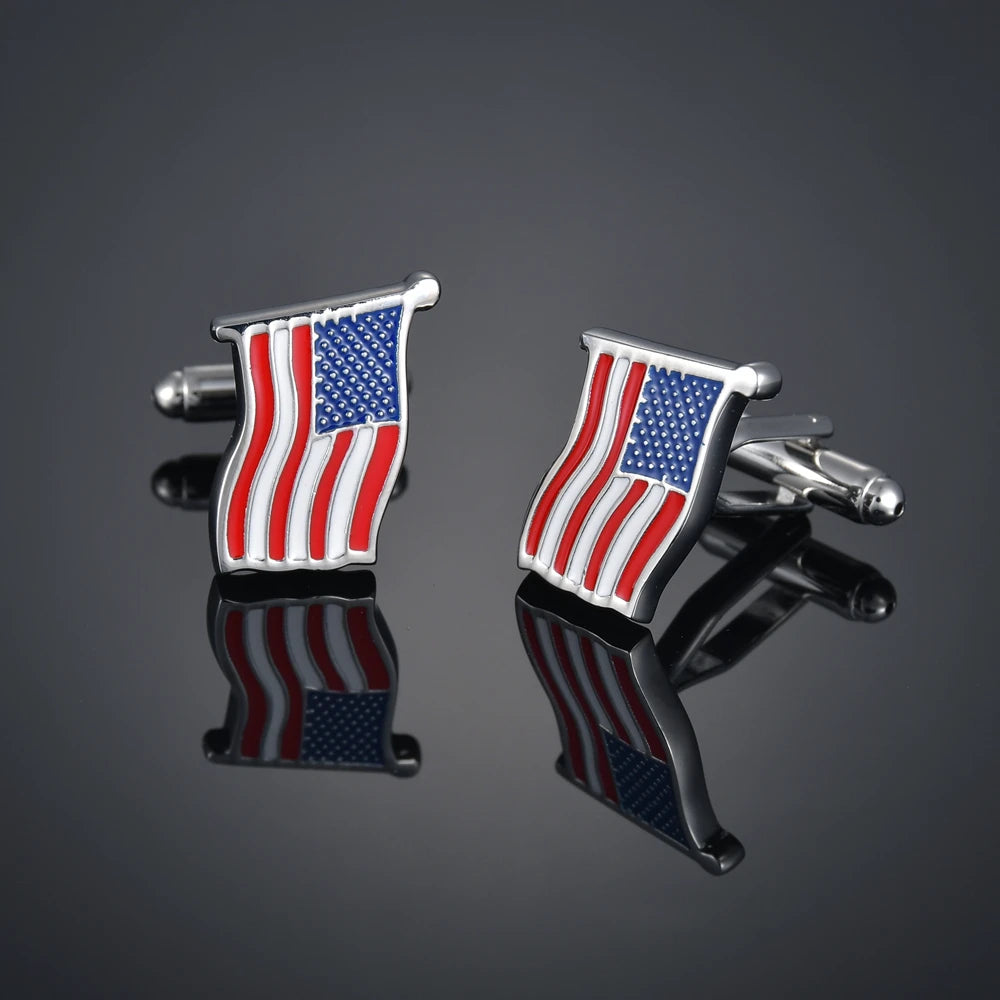 New Luxury Shirts Cuff Links for Mens Christmas Santa Claus Wedding Cufflinks Movie Magic/Gold Leaf/Crown Suit Button Jewelry