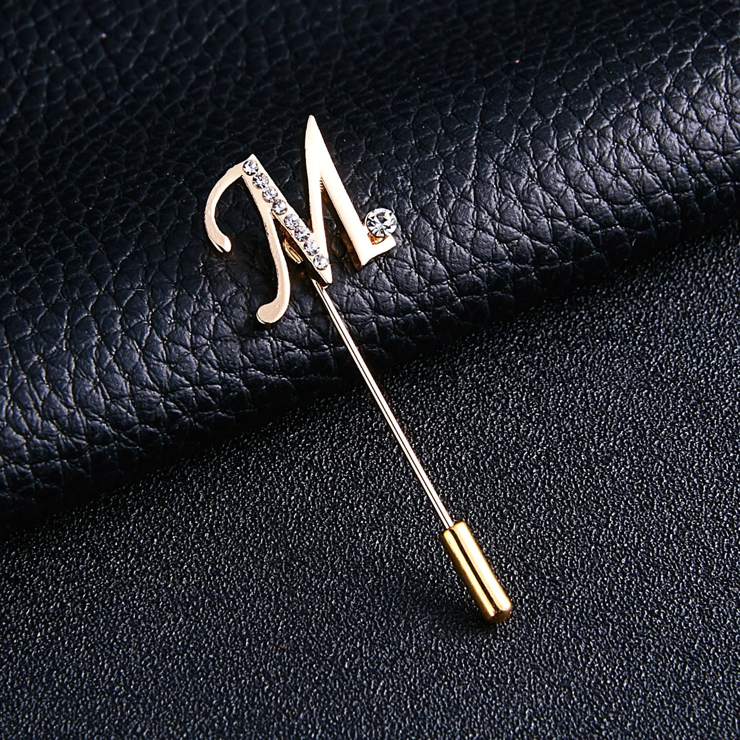 Rinhoo Trendy Korean Crystal Rhinestone Flower Long Needle Pin Brooch Women Simple Wedding Letters Butterfly Crown Badge Jewelry