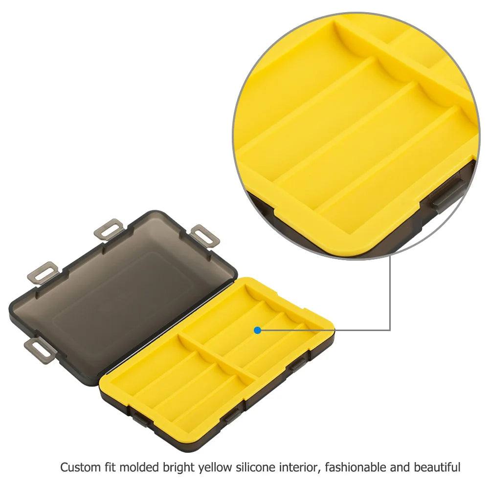 AA Battery Storage Case Holder Organizer Compact PC Battery Box for 8pcs AA or 14500 Batteries Water-Resistant and Easy to Carry