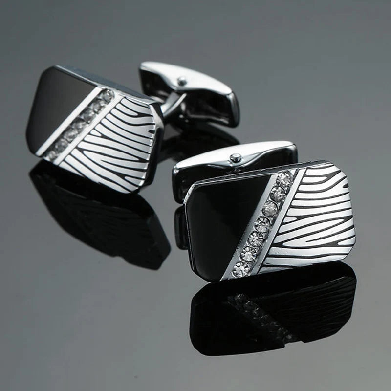 High end brand fashion men's mage shirt Cufflinks high quality crystal zircon Cufflinks wholesale / retail