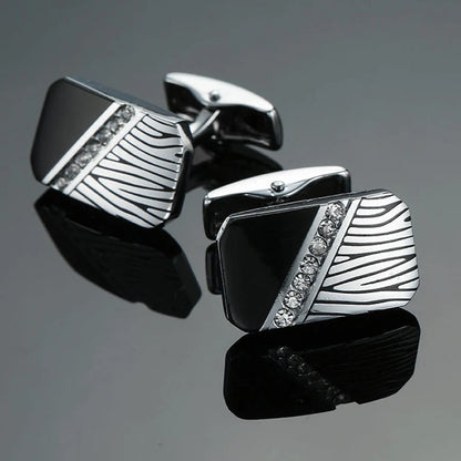 High end brand fashion men's mage shirt Cufflinks high quality crystal zircon Cufflinks wholesale / retail