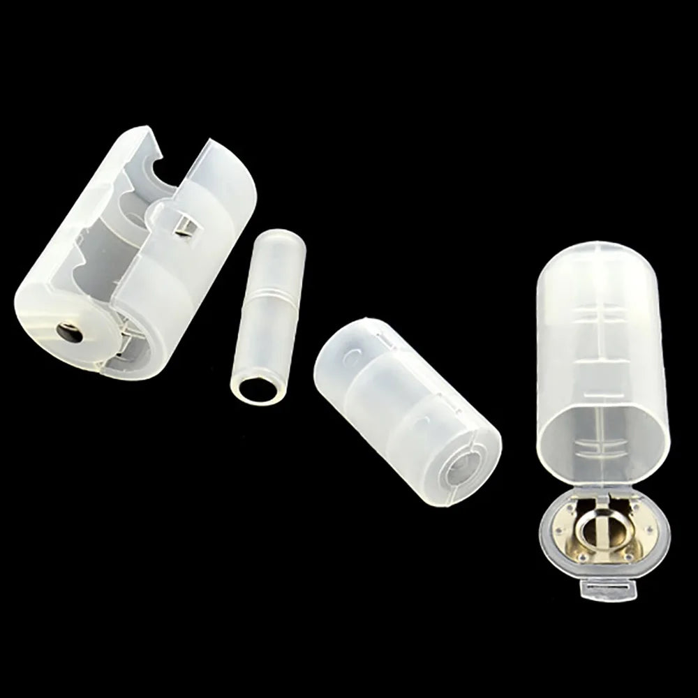 2AA to D Cell Battery Adaptor Holder Case Converter Switcher AA to D Batteries Adapter AA to C Battery Box AAA to AA Size Box