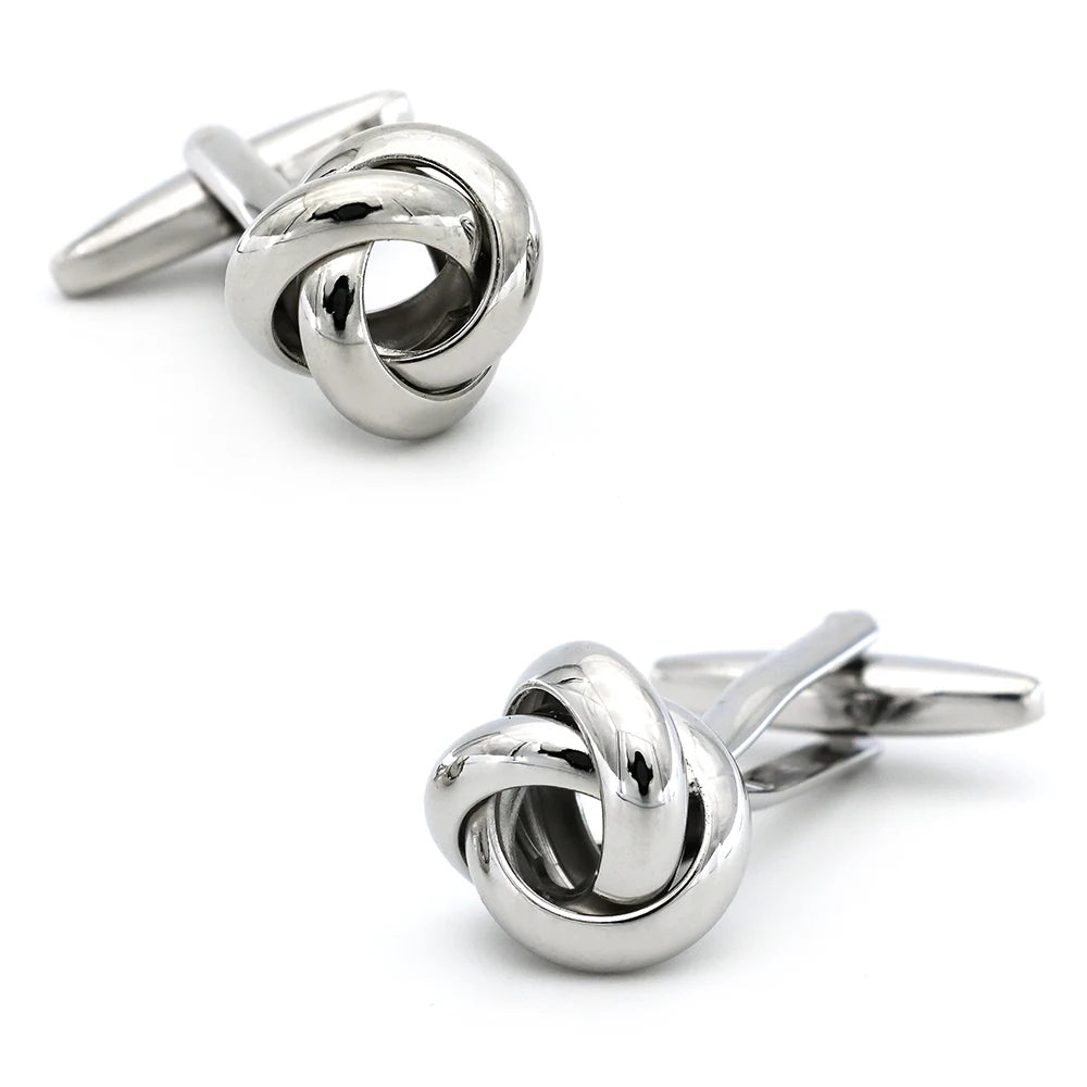 Black Cufflinks for men fashion knot design top quality copper hotsale cufflinks whoelsale&retail