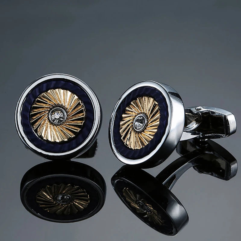 High end brand fashion men's mage shirt Cufflinks high quality crystal zircon Cufflinks wholesale / retail