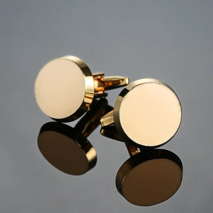 New Arrive Shirt Cufflinks Men steel Laser Engraving Cuff Links For Wedding Party Fashion Simple Men Sleeve Shirt Cufflinks