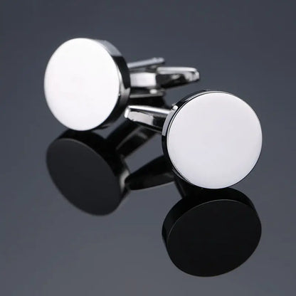 New Arrive Shirt Cufflinks Men steel Laser Engraving Cuff Links For Wedding Party Fashion Simple Men Sleeve Shirt Cufflinks