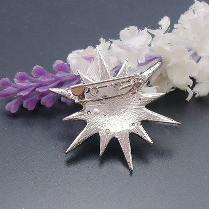 Hotsale Sparkly Shiny Fashion Clear Rhinestone Crystal Alloy STAR Brooch Wedding Jewelry Pin For Women Men, Item No.: ART104