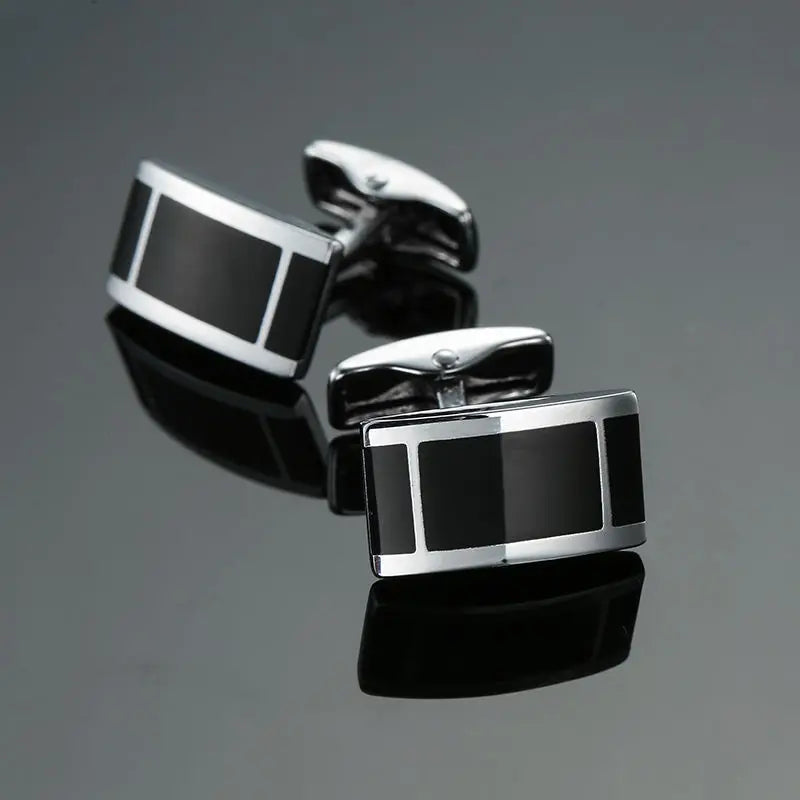 Fashion Men's Cufflinks Stainless Steel Business Cufflinks For Gentlemen steel Stamping Cuff Links Hand engraving Men Jewelry