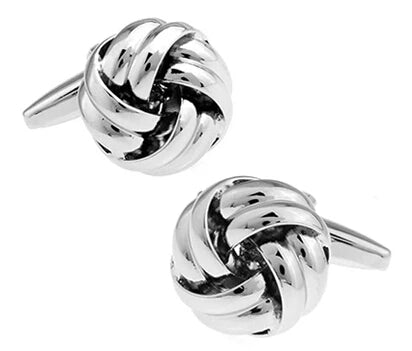 Black Cufflinks for men fashion knot design top quality copper hotsale cufflinks whoelsale&retail