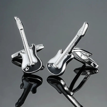 new brand high quality cuff links brass musical instruments Sax trumpet drum piano violin music symbol French shirt Cufflinks