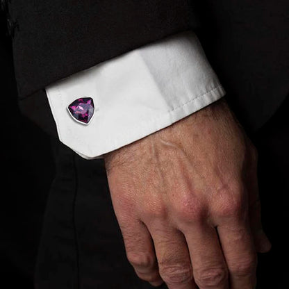 HAWSON Mens Cufflinks and Tuxedo Studs Set,luxury crystal cufflinks for Birthday Wedding Anniversary Jewelry or Accessories