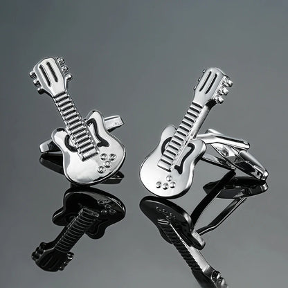 new brand high quality cuff links brass musical instruments Sax trumpet drum piano violin music symbol French shirt Cufflinks
