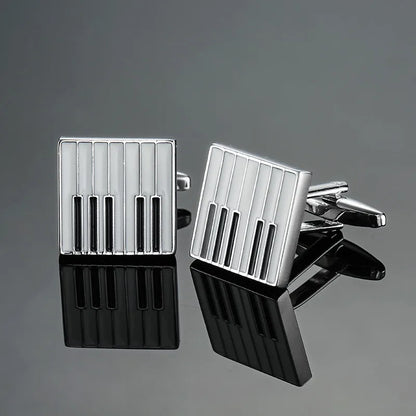 new brand high quality cuff links brass musical instruments Sax trumpet drum piano violin music symbol French shirt Cufflinks