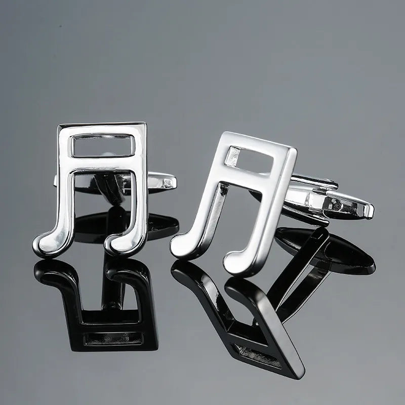 new brand high quality cuff links brass musical instruments Sax trumpet drum piano violin music symbol French shirt Cufflinks