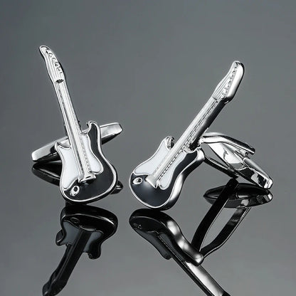 new brand high quality cuff links brass musical instruments Sax trumpet drum piano violin music symbol French shirt Cufflinks