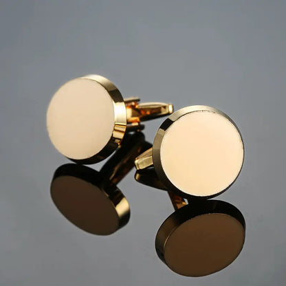 New Arrive Shirt Cufflinks Men steel Laser Engraving Cuff Links For Wedding Party Fashion Simple Men Sleeve Shirt Cufflinks