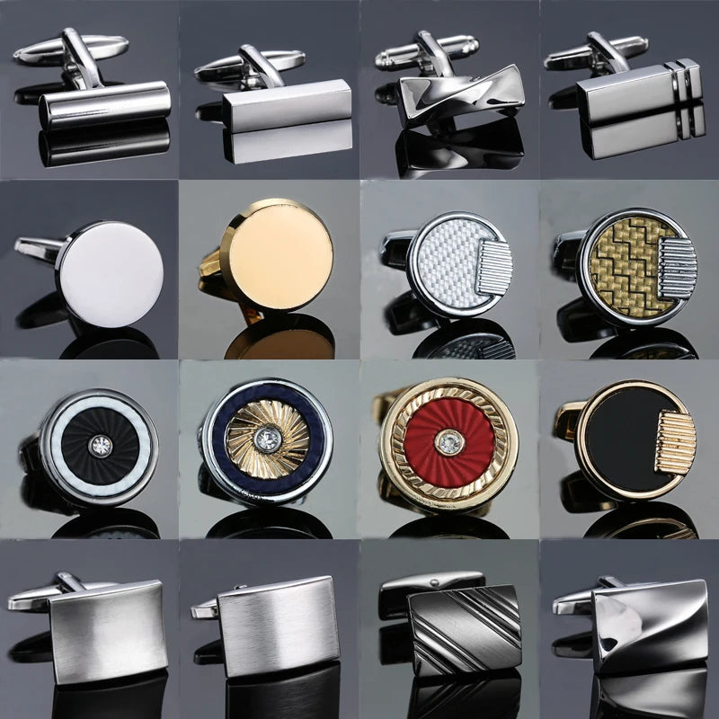 New Arrive Shirt Cufflinks Men steel Laser Engraving Cuff Links For Wedding Party Fashion Simple Men Sleeve Shirt Cufflinks