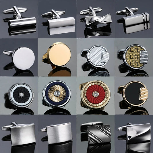 New Arrive Shirt Cufflinks Men steel Laser Engraving Cuff Links For Wedding Party Fashion Simple Men Sleeve Shirt Cufflinks