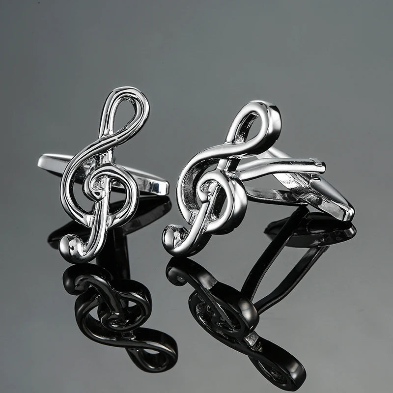 new brand high quality cuff links brass musical instruments Sax trumpet drum piano violin music symbol French shirt Cufflinks