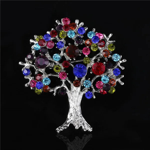 Big New Elegant Pink Crystal Flower Brooch Rhinestone Pin Romantic Wedding Bride Bridesmaid Large Brooches For Woman Jewelry
