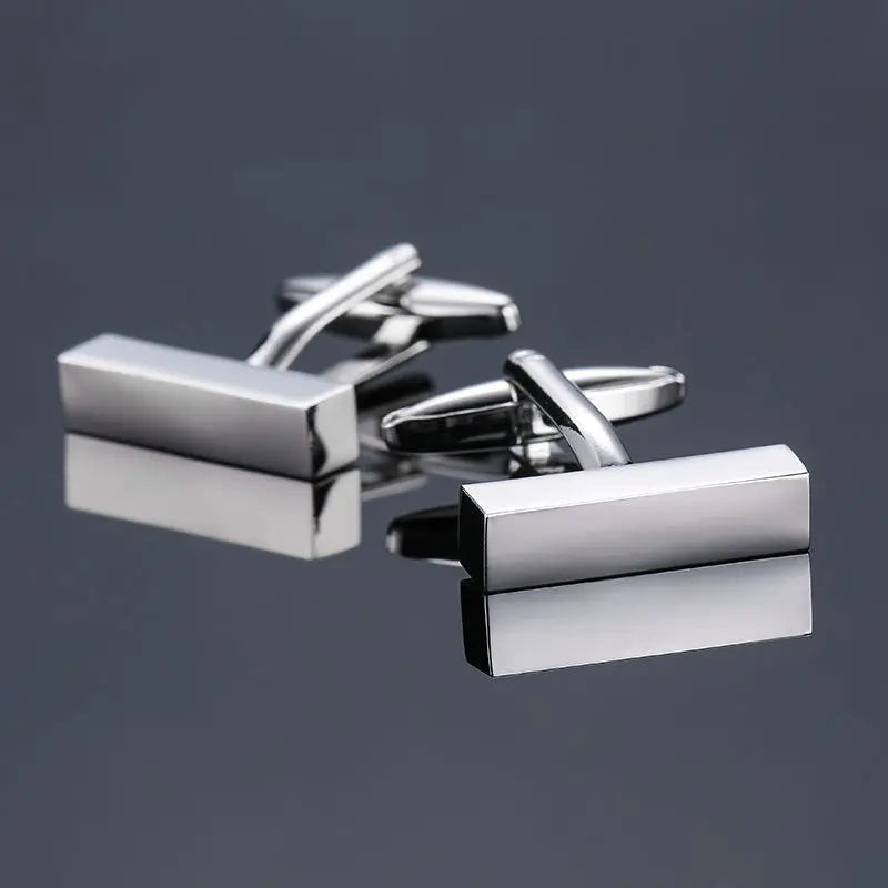 New Arrive Shirt Cufflinks Men steel Laser Engraving Cuff Links For Wedding Party Fashion Simple Men Sleeve Shirt Cufflinks