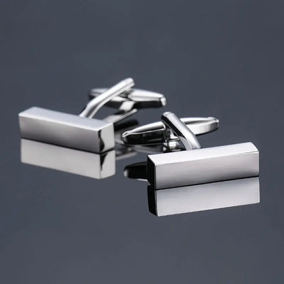 New Arrive Shirt Cufflinks Men steel Laser Engraving Cuff Links For Wedding Party Fashion Simple Men Sleeve Shirt Cufflinks