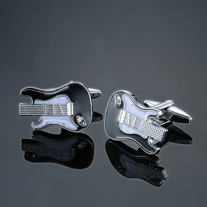 new brand high quality cuff links brass musical instruments Sax trumpet drum piano violin music symbol French shirt Cufflinks