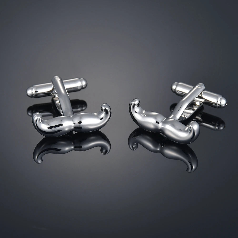 New Luxury Shirts Cuff Links for Mens Christmas Santa Claus Wedding Cufflinks Movie Magic/Gold Leaf/Crown Suit Button Jewelry