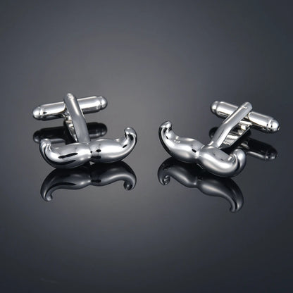 New Luxury Shirts Cuff Links for Mens Christmas Santa Claus Wedding Cufflinks Movie Magic/Gold Leaf/Crown Suit Button Jewelry
