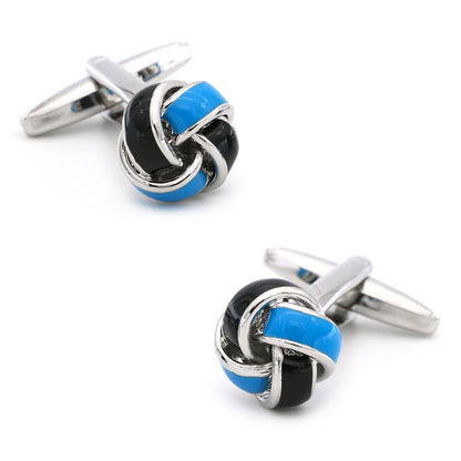 Black Cufflinks for men fashion knot design top quality copper hotsale cufflinks whoelsale&retail