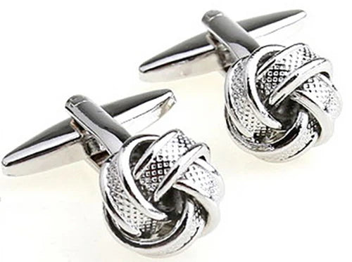 Black Cufflinks for men fashion knot design top quality copper hotsale cufflinks whoelsale&retail