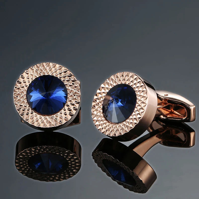 High end brand fashion men's mage shirt Cufflinks high quality crystal zircon Cufflinks wholesale / retail
