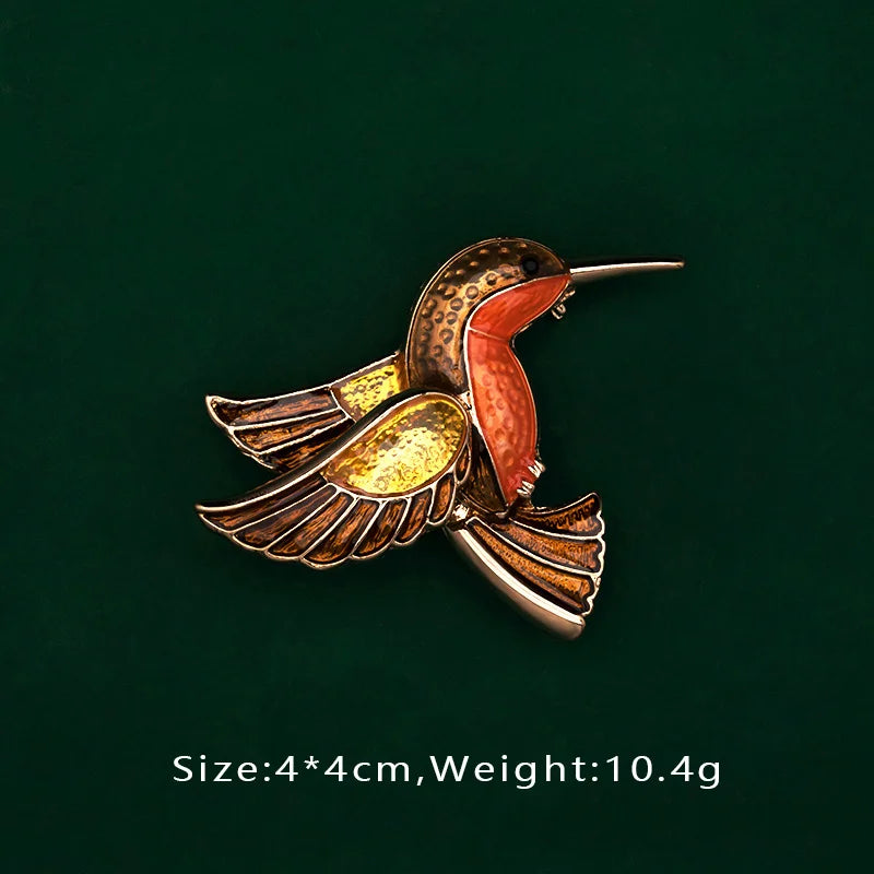 Creative Enamel Female Suit Bird Dragonfly Animal Pin Brooch Fashion Woman Girl Bag School Bag Brooches Accessories
