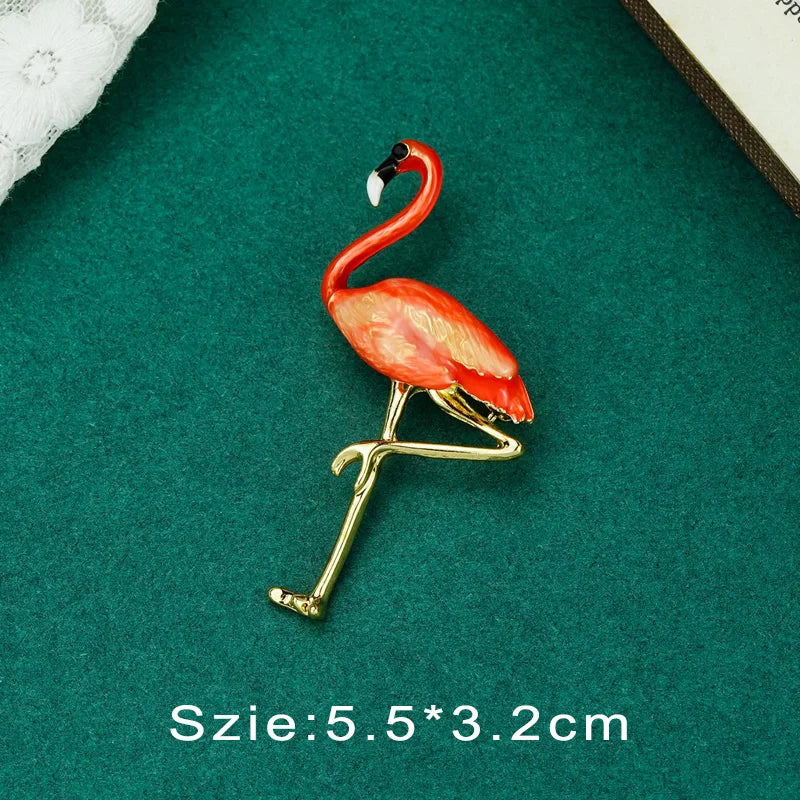 Vintage Palace Plant Flower Baroque Brooch Red Enamel Pearl Brooch Pin Woman Girl Party Accessories
