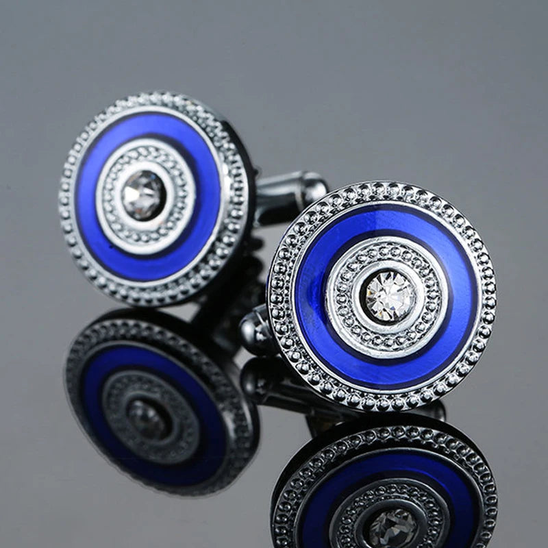 High end brand fashion men's mage shirt Cufflinks high quality crystal zircon Cufflinks wholesale / retail
