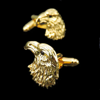 Quality Gold Color Cufflinks Retro Pattern Poker Bird Knot Fish Bullet French Shirt Cuffs Suit Accessories Wedding Jewelry