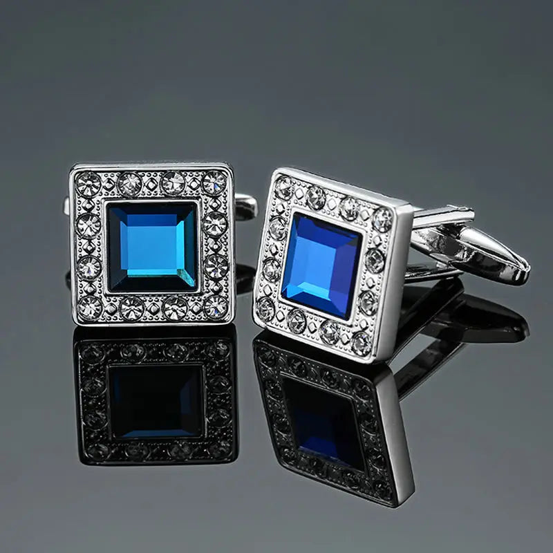 High end brand fashion men's mage shirt Cufflinks high quality crystal zircon Cufflinks wholesale / retail