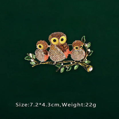 Creative Enamel Female Suit Bird Dragonfly Animal Pin Brooch Fashion Woman Girl Bag School Bag Brooches Accessories