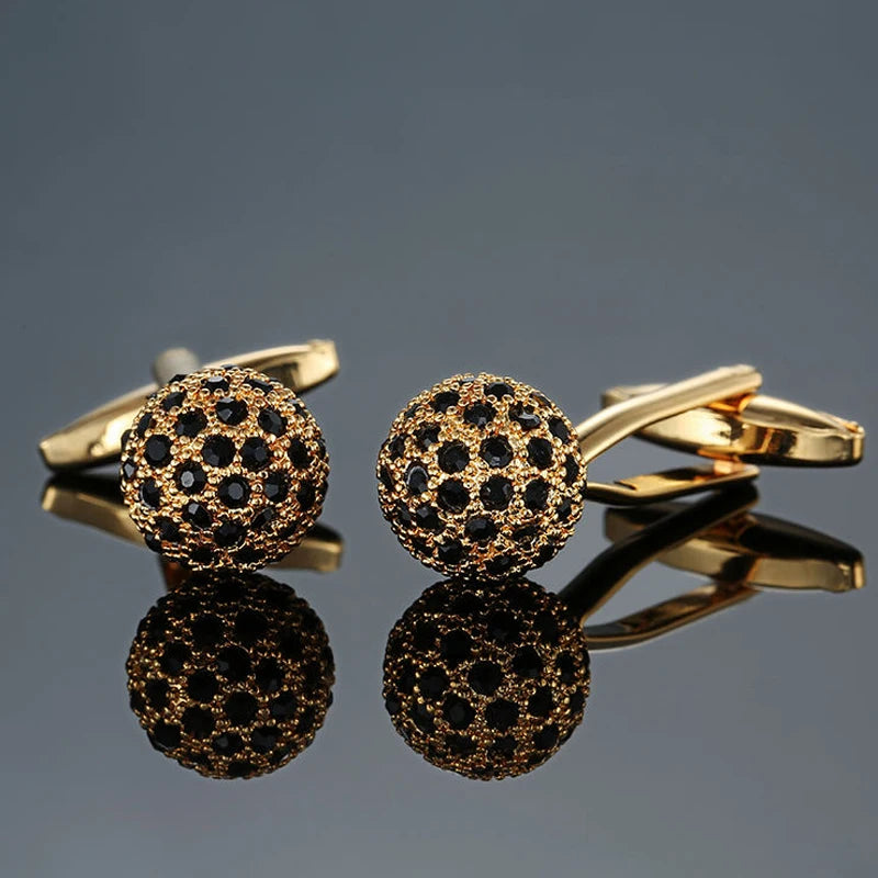 High end brand fashion men's mage shirt Cufflinks high quality crystal zircon Cufflinks wholesale / retail
