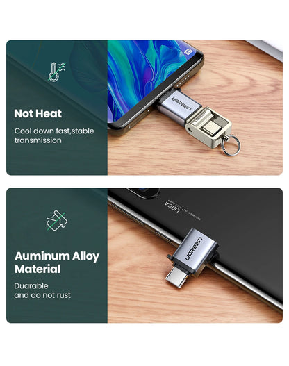 UGREEN USB C Adapter Type C to USB 3.0 Adapter Thunderbolt 3 Type-C Adapter OTG Cable For Macbook pro Air Samsung S10 S9 USB OTG