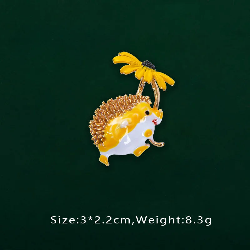 Creative Enamel Female Suit Bird Dragonfly Animal Pin Brooch Fashion Woman Girl Bag School Bag Brooches Accessories