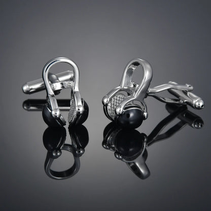 New Luxury Shirts Cuff Links for Mens Christmas Santa Claus Wedding Cufflinks Movie Magic/Gold Leaf/Crown Suit Button Jewelry