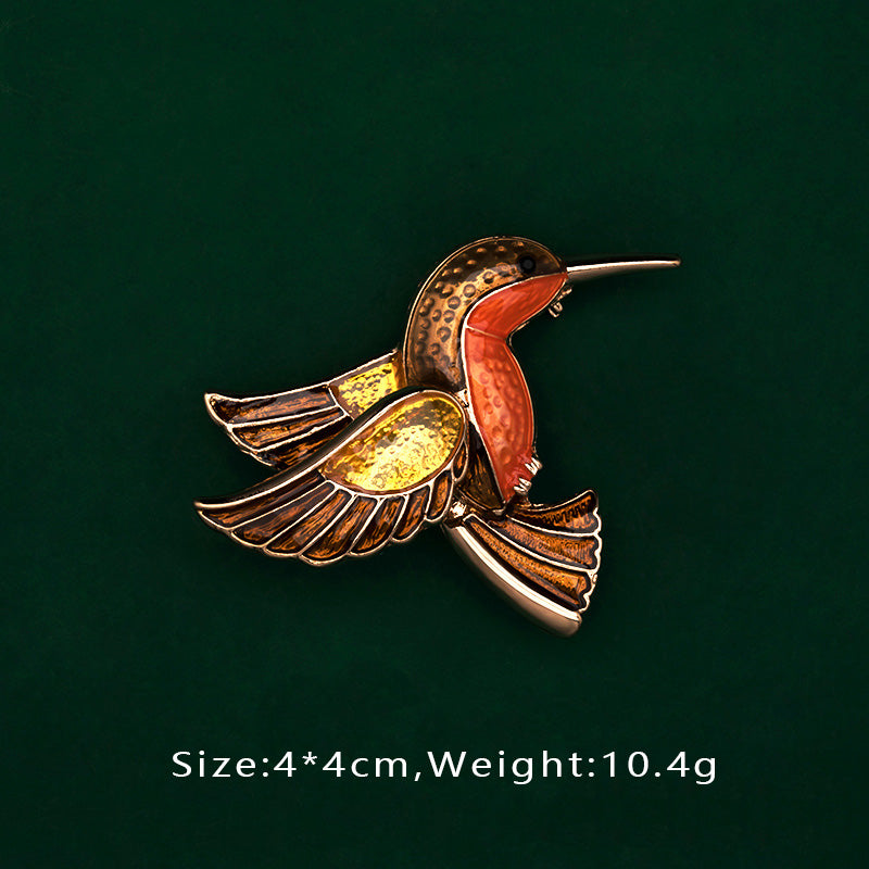 Creative Enamel Female Suit Bird Dragonfly Animal Pin Brooch Fashion Woman Girl Bag School Bag Brooches Accessories