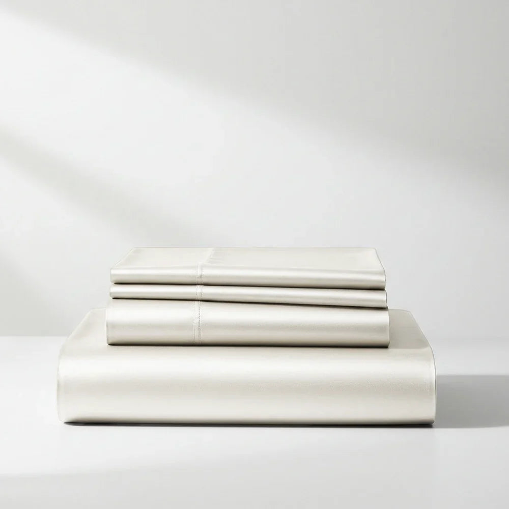 Satin Sheet Set - Ivory Cream