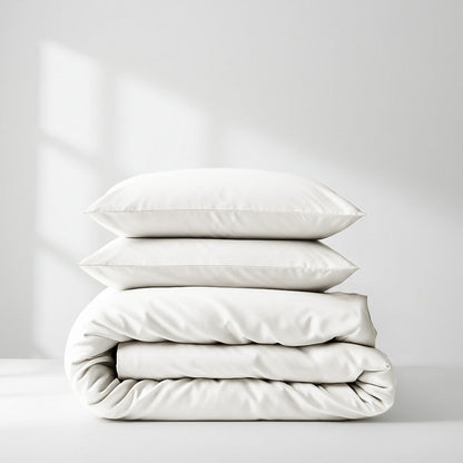 Satin Quilt Cover - White