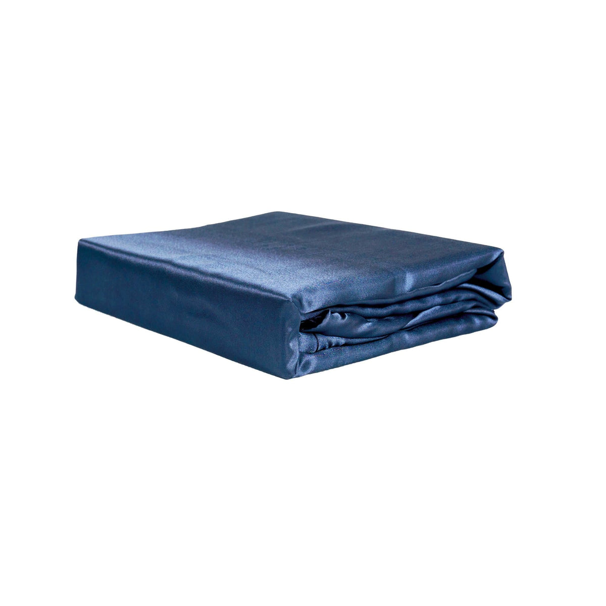 Satin Quilt Cover - Navy Blue - King Size