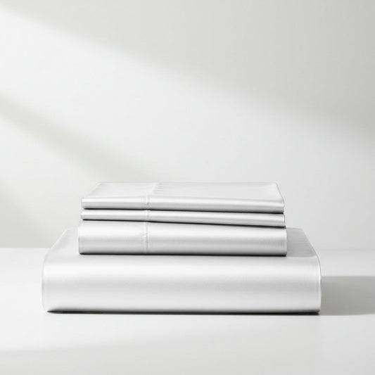 Satin Sheet Set - White